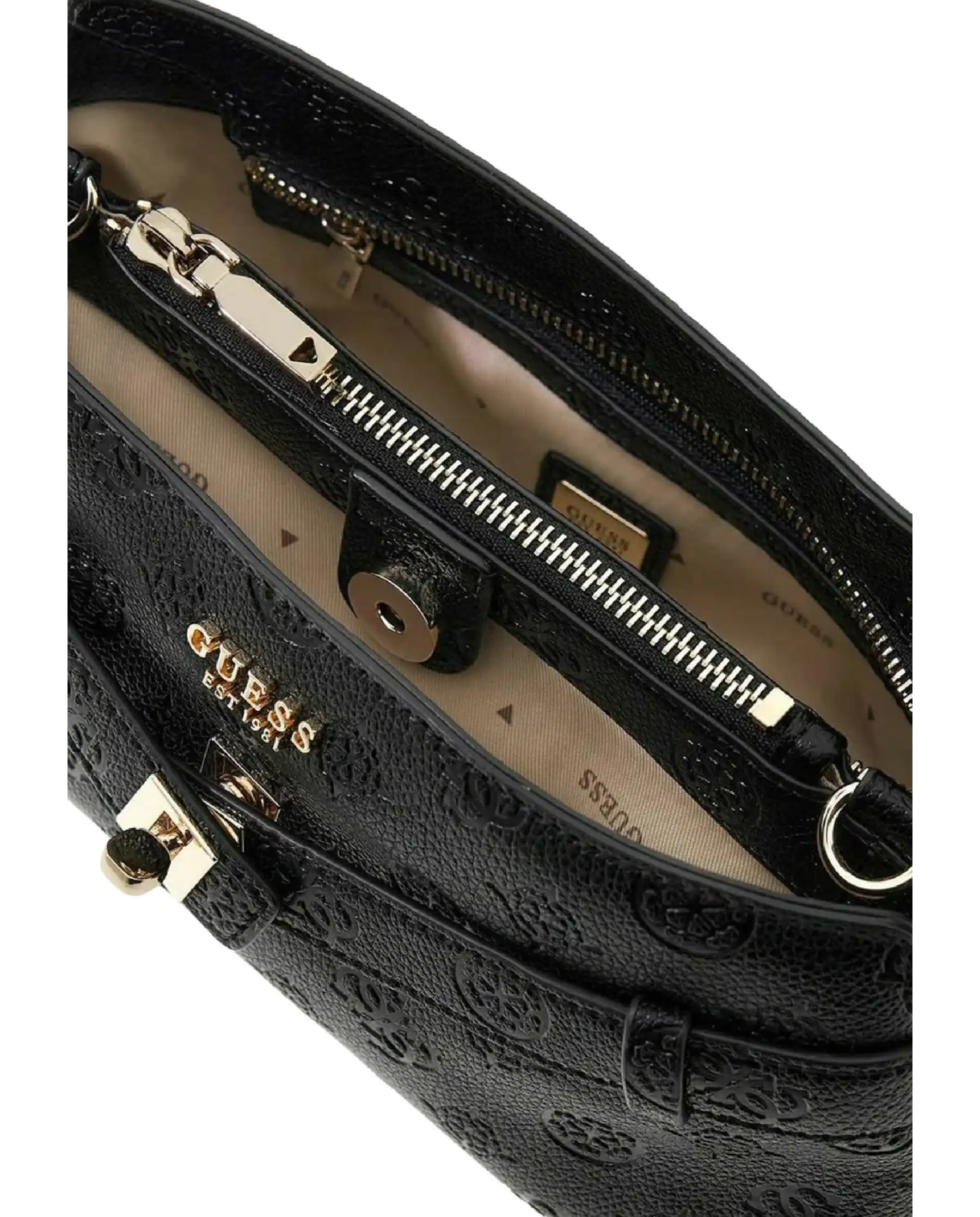 GUESS BORSA ELLA LOGO GIRLFRIEND CROSSBODY NERO