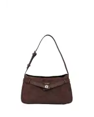 GUESS BORSA ELLA SHOULDER MARRONE