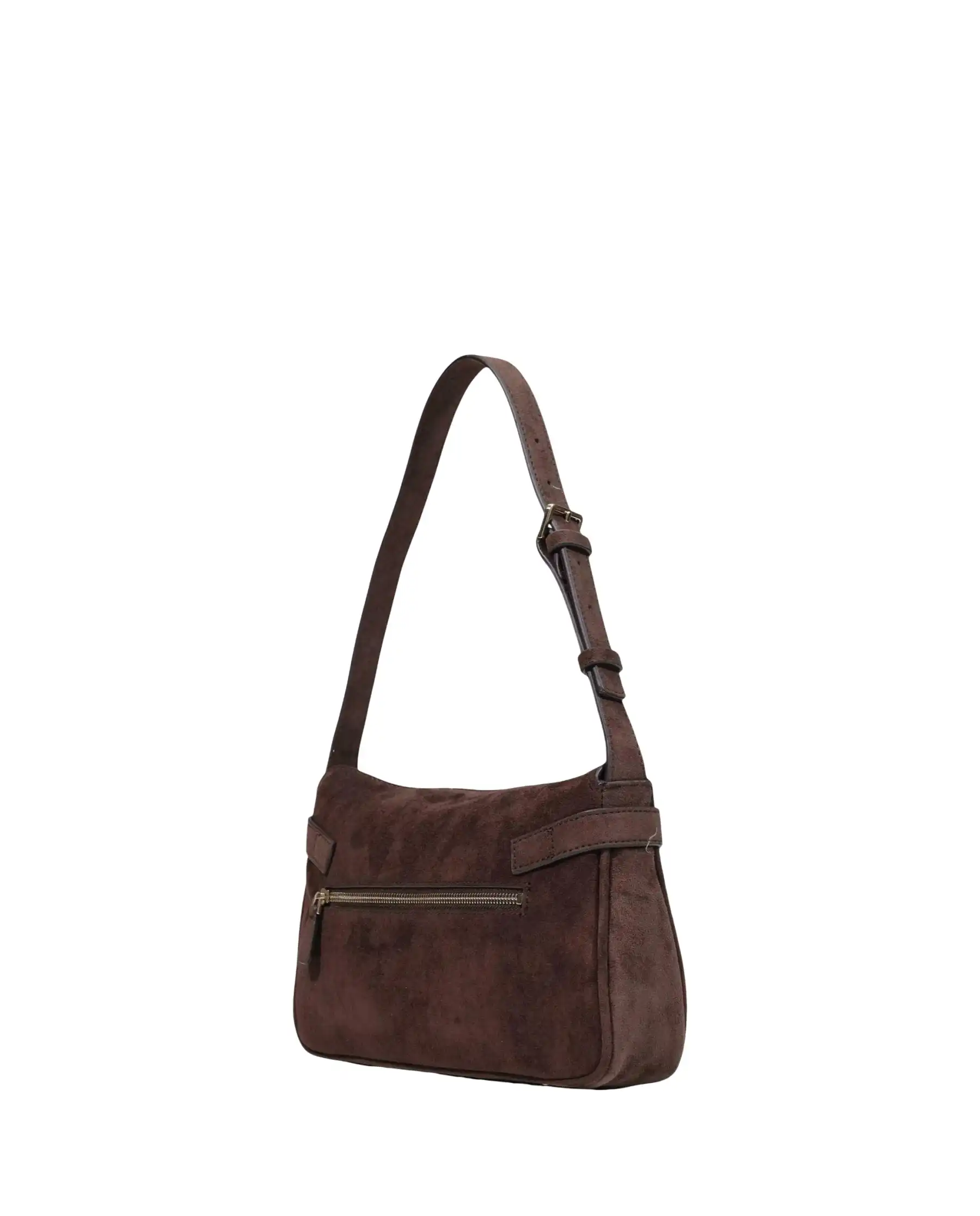 GUESS BORSA ELLA SHOULDER MARRONE