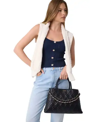 GUESS BORSA MAXINE GIRLFRIEND NERO