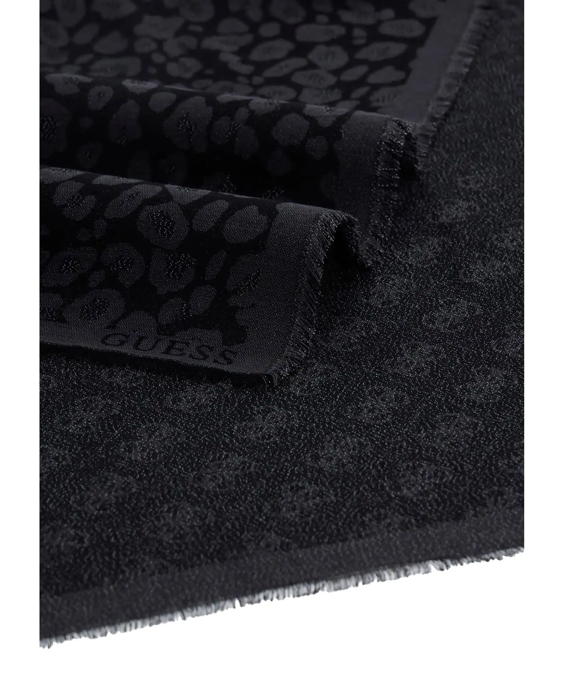 GUESS STOLA JACQUARD NERO