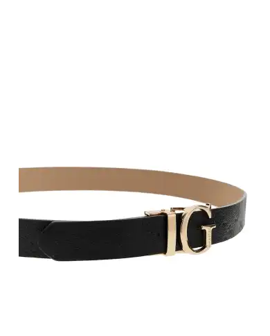 GUESS CINTURA REVERSIBILE ELLA LOGO NERO