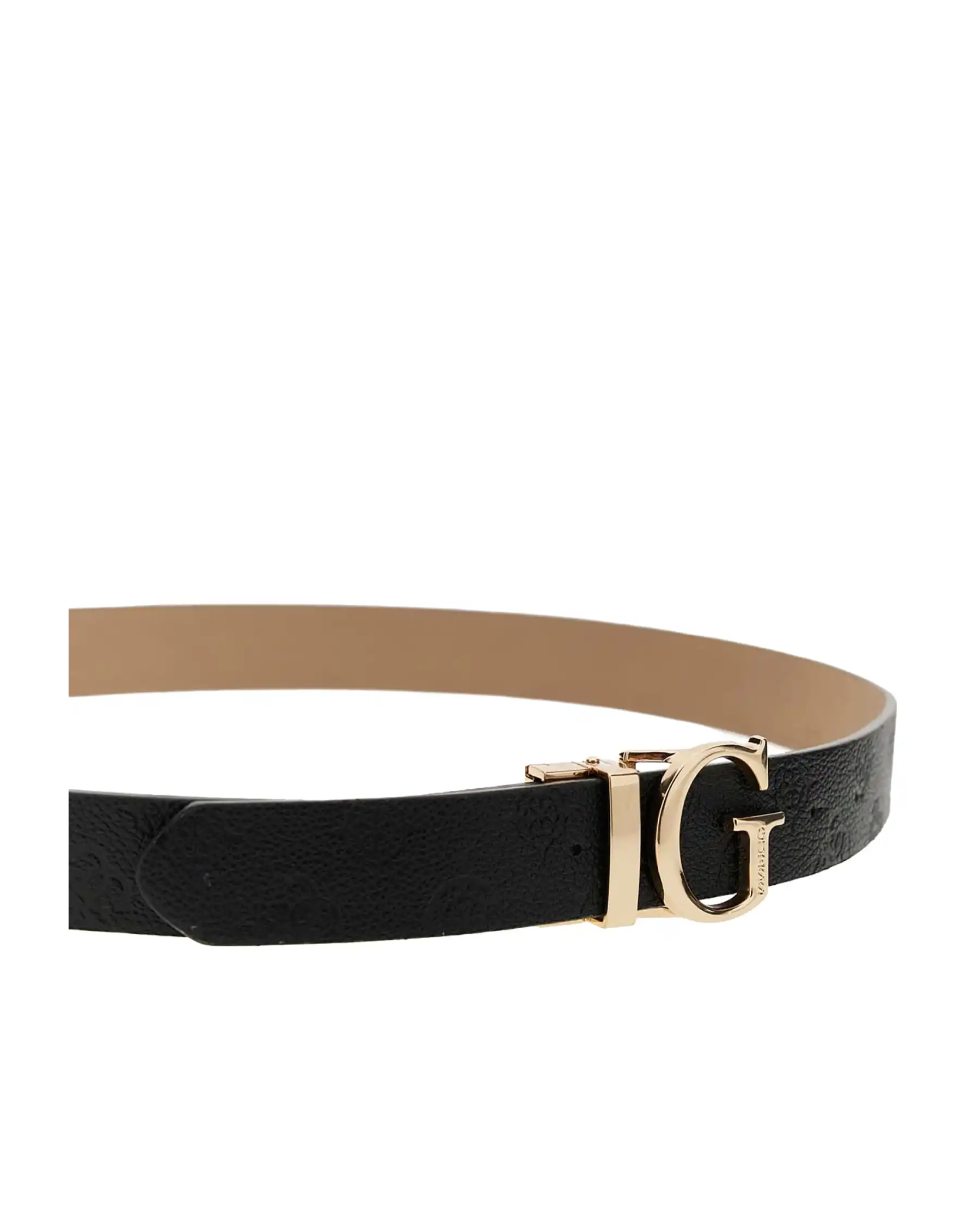 GUESS CINTURA REVERSIBILE ELLA LOGO NERO