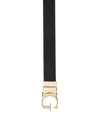 GUESS CINTURA REVERSIBILE ELLA LOGO NERO