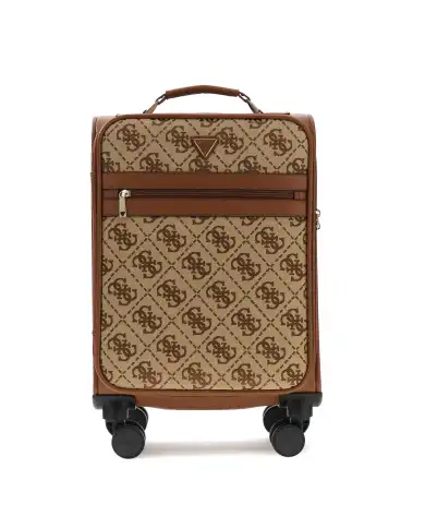GUESS VALIGIA AUDREY LOGO WHEELER COGNAC