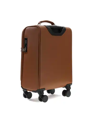 GUESS VALIGIA AUDREY LOGO WHEELER COGNAC