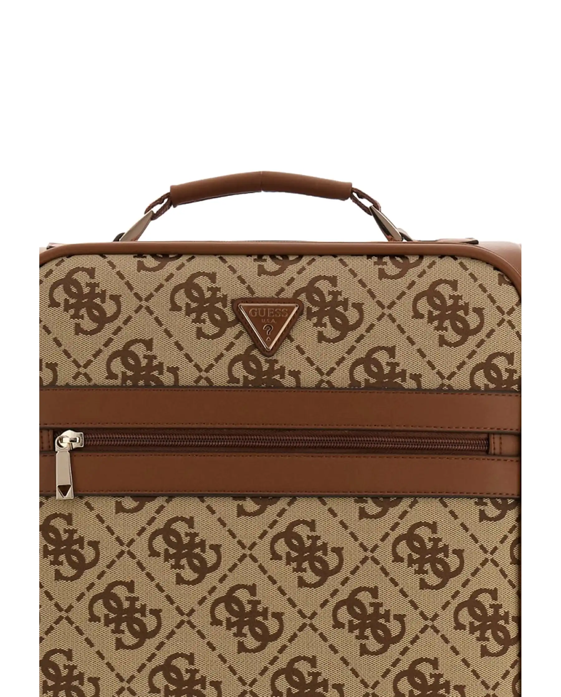 GUESS VALIGIA AUDREY LOGO WHEELER COGNAC