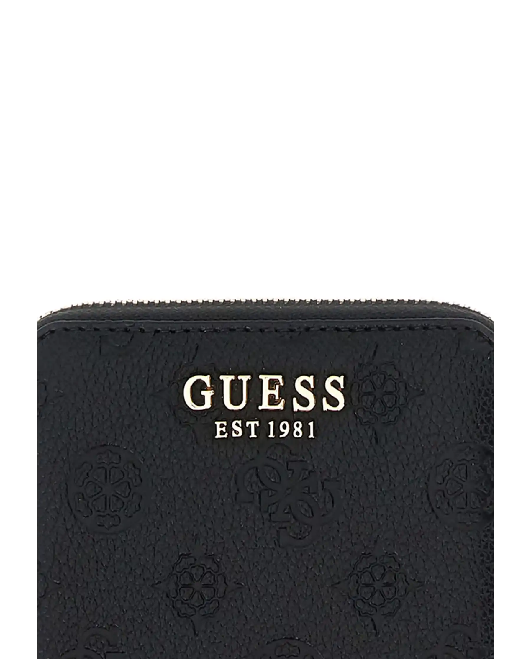 GUESS PORTAFOGLIO ELLA LOGO SLG NERO