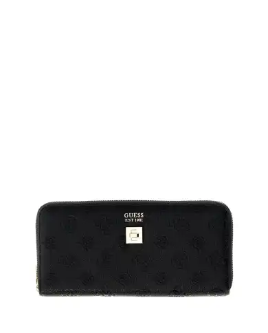 GUESS PORTAFOGLIO ELLA LOGO SLG NERO
