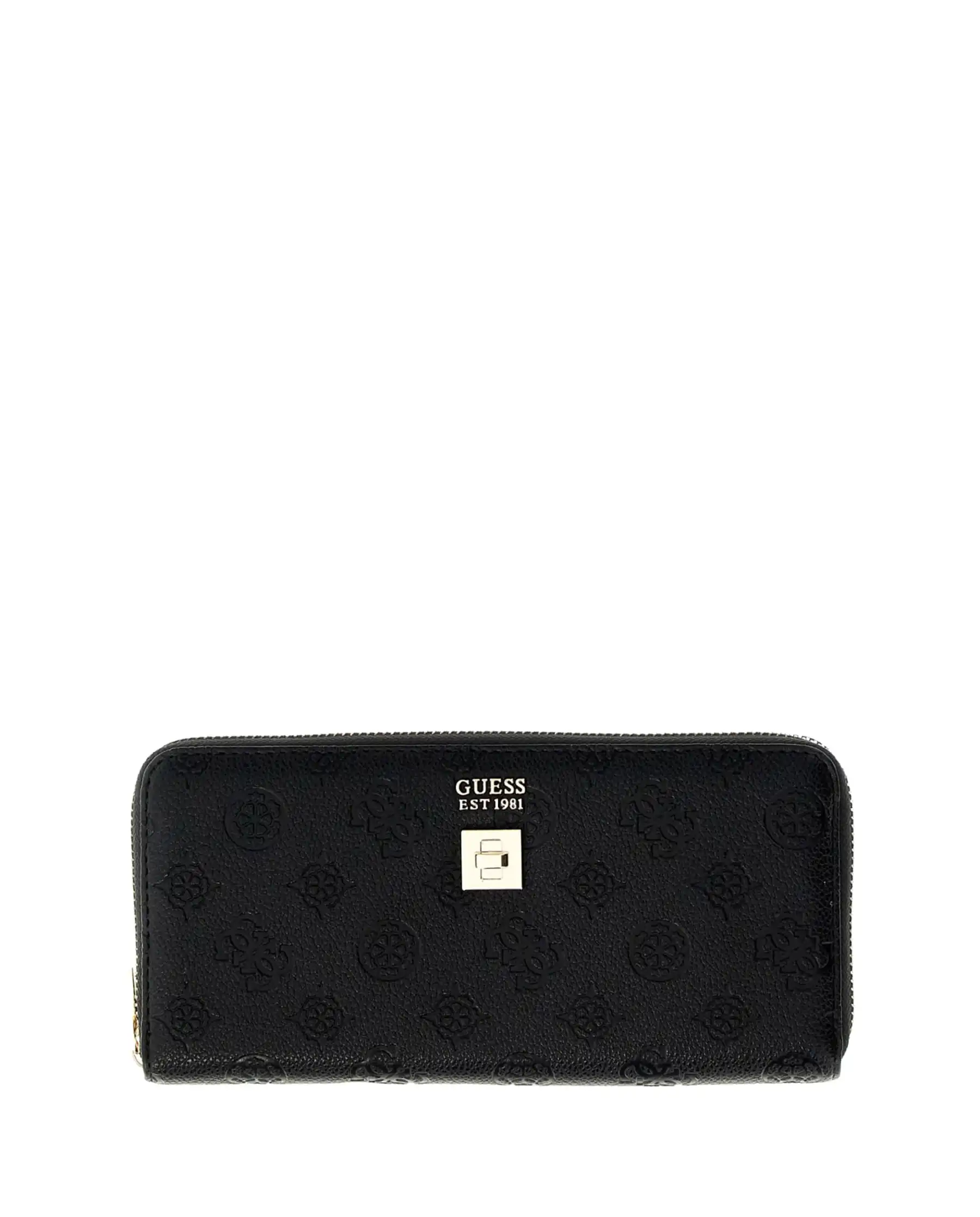 GUESS PORTAFOGLIO ELLA LOGO SLG NERO