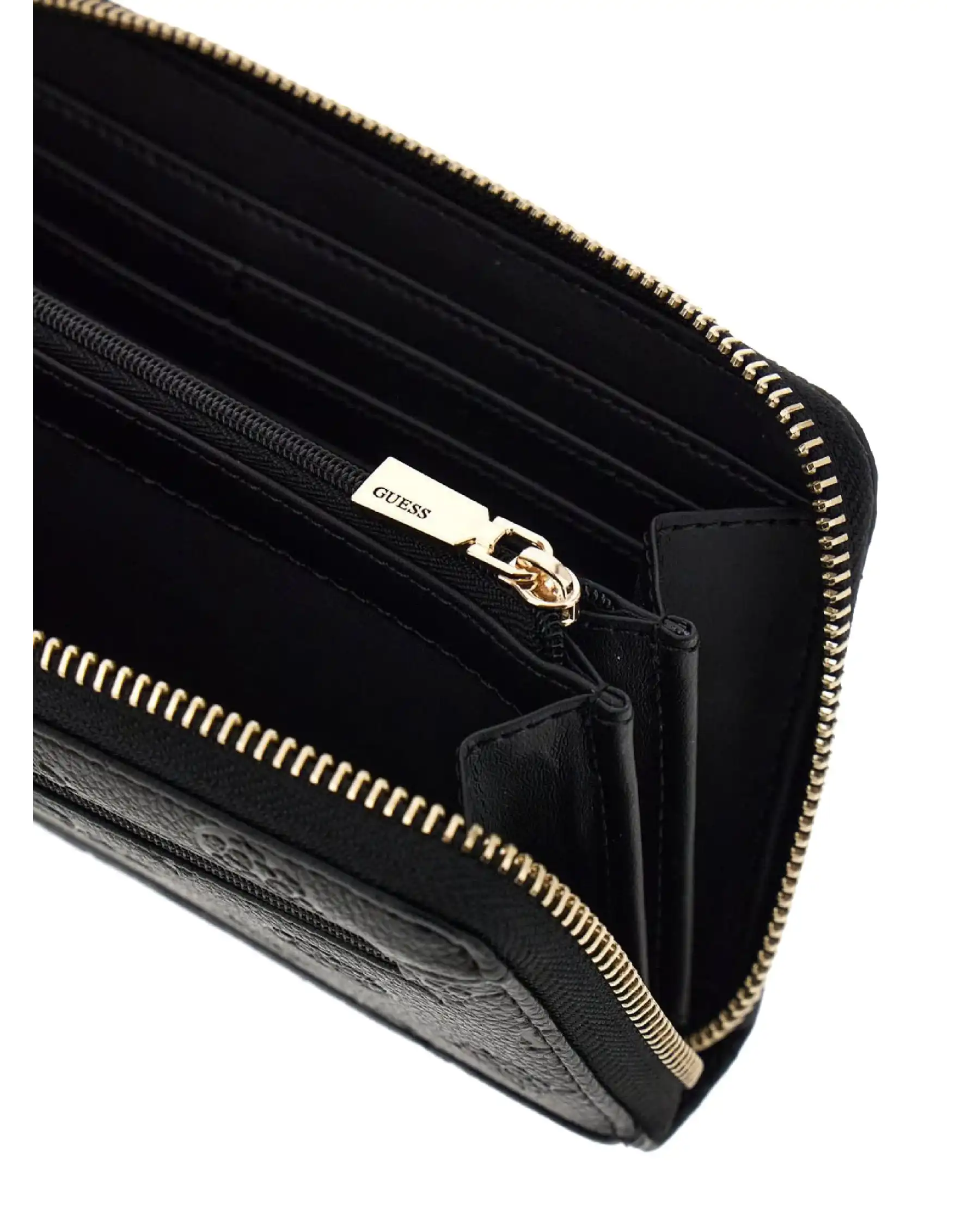 GUESS PORTAFOGLIO ELLA LOGO SLG NERO