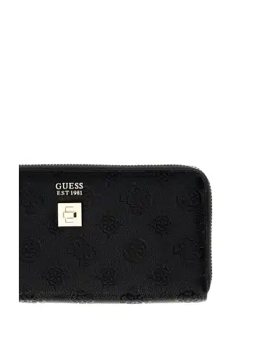 GUESS PORTAFOGLIO ELLA LOGO SLG NERO