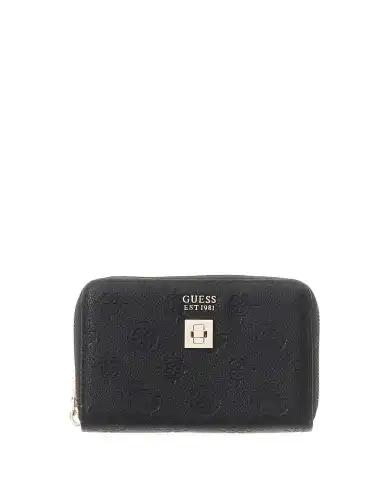 GUESS PORTAFOGLIO ELLA LOGO SLG NERO