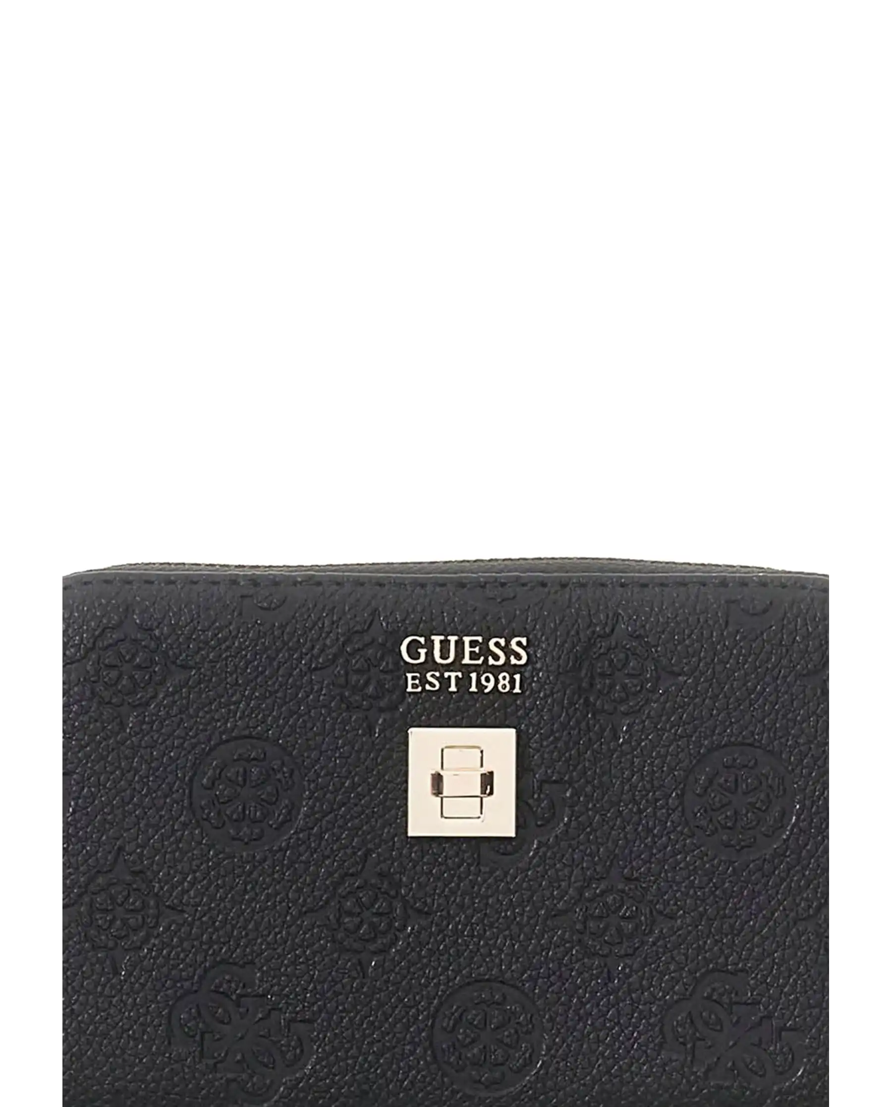GUESS PORTAFOGLIO ELLA LOGO SLG NERO