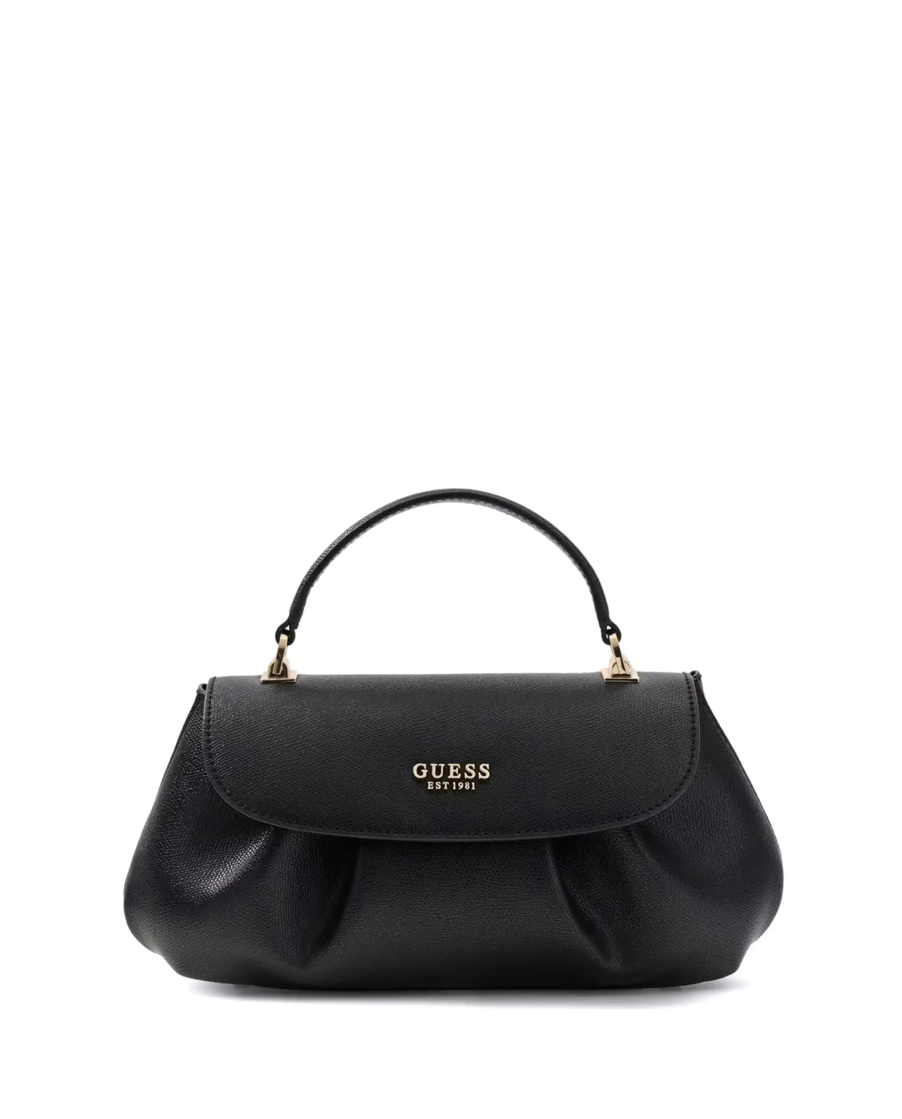 GUESS BORSA AMORETTE TOP HANDLE FLAP NERO