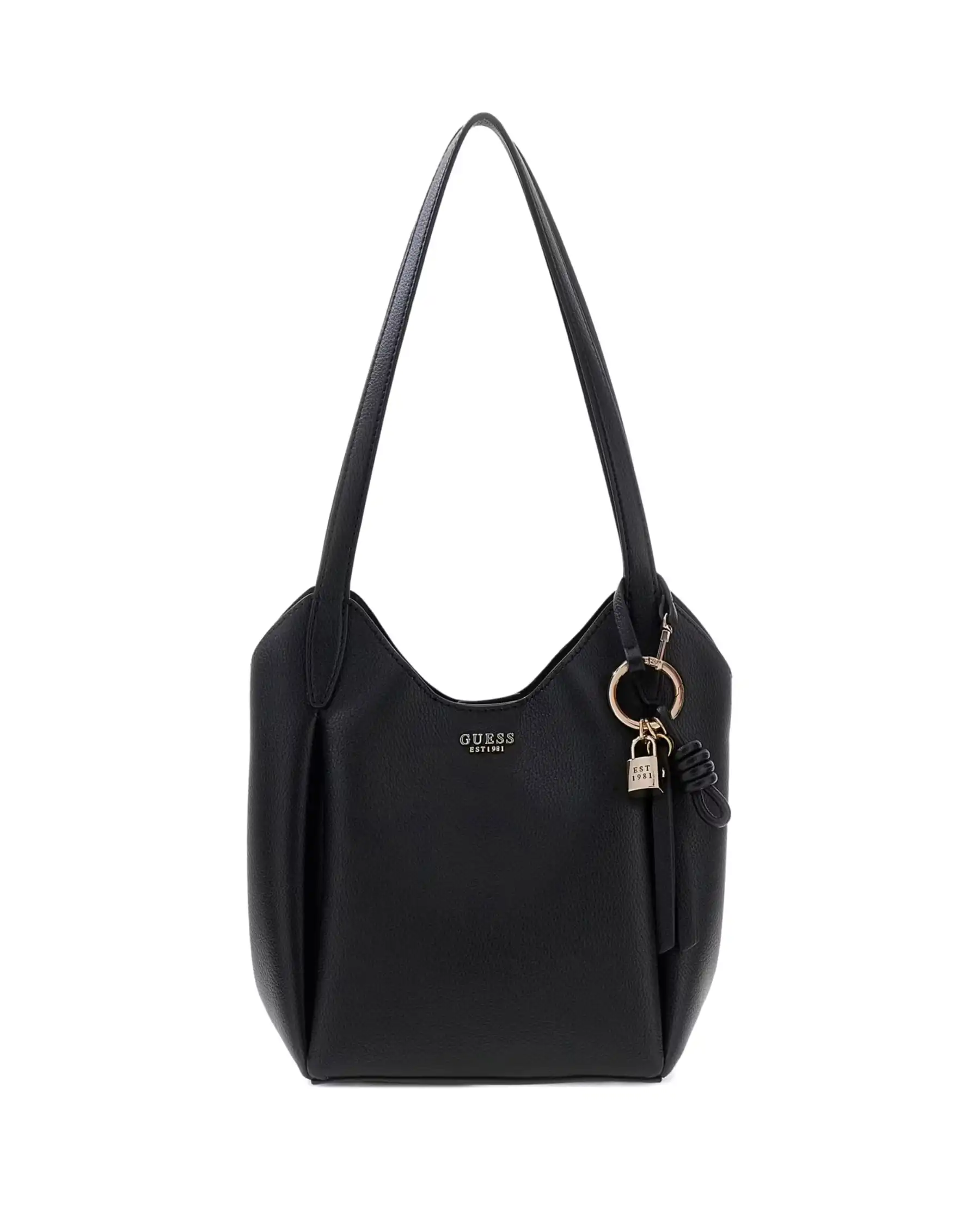 GUESS BORSA MELODY BUCKET NERO