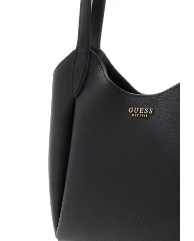 GUESS BORSA MELODY BUCKET NERO