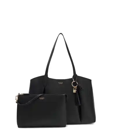 GUESS BORSA MELODY 2 IN 1 TOTE NERO