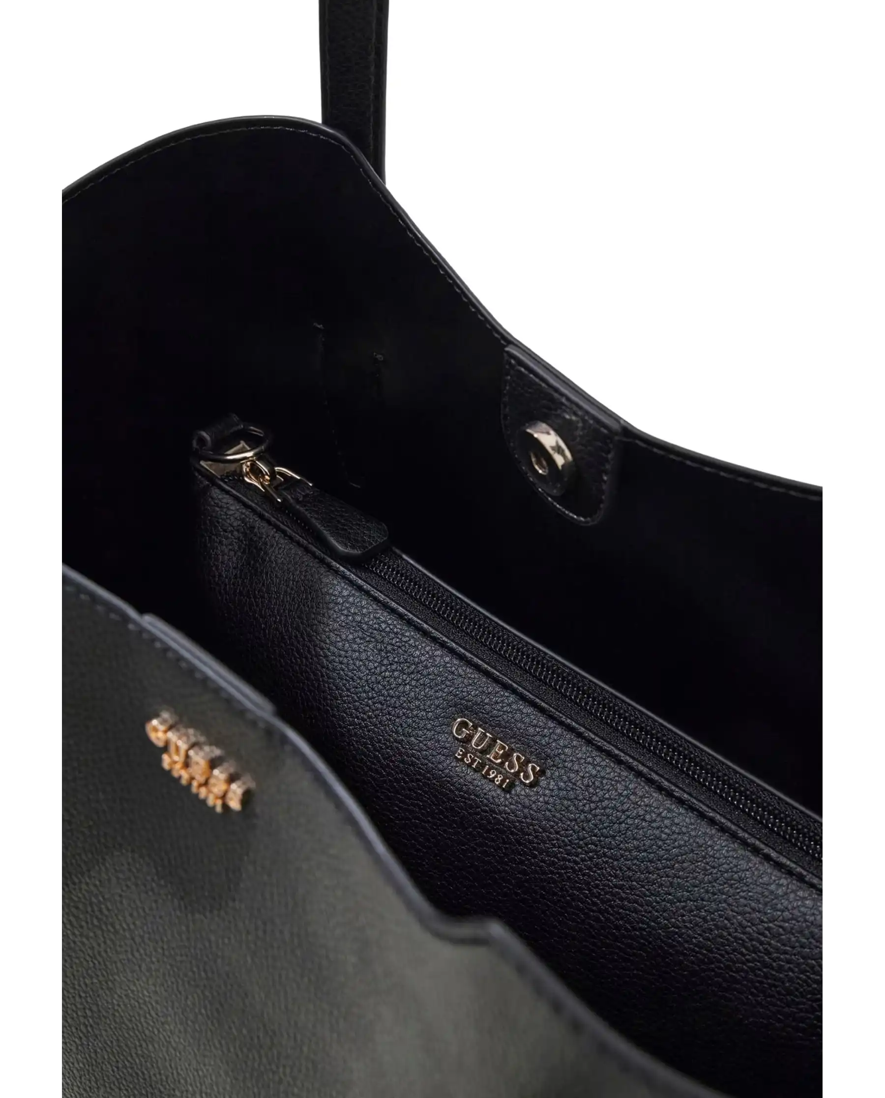 GUESS BORSA MELODY 2 IN 1 TOTE NERO