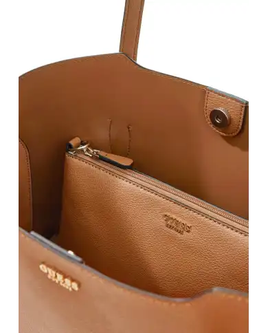 GUESS BORSA MELODY 2 IN 1 TOTE CUOIO
