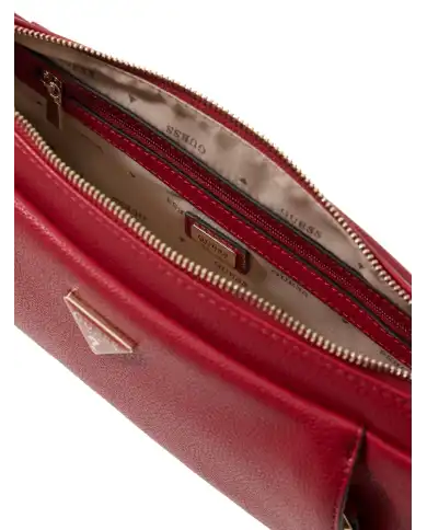 GUESS BORSA DEVON MINI CROSSBODY BORDEAUX