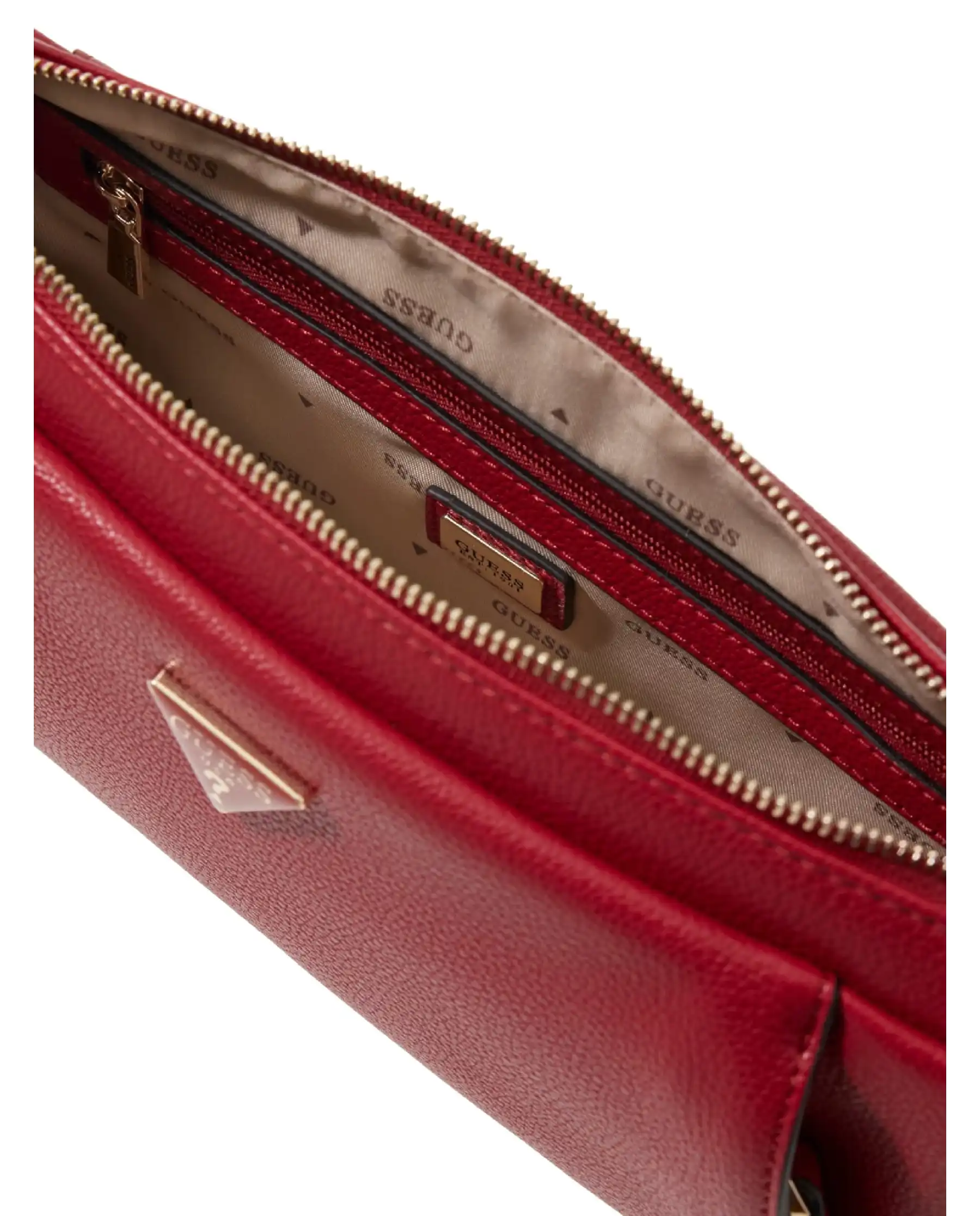 GUESS BORSA DEVON MINI CROSSBODY BORDEAUX