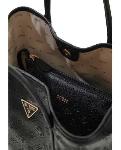 GUESS BORSA VICTTORIA 2 IN 1 TOTE NERO