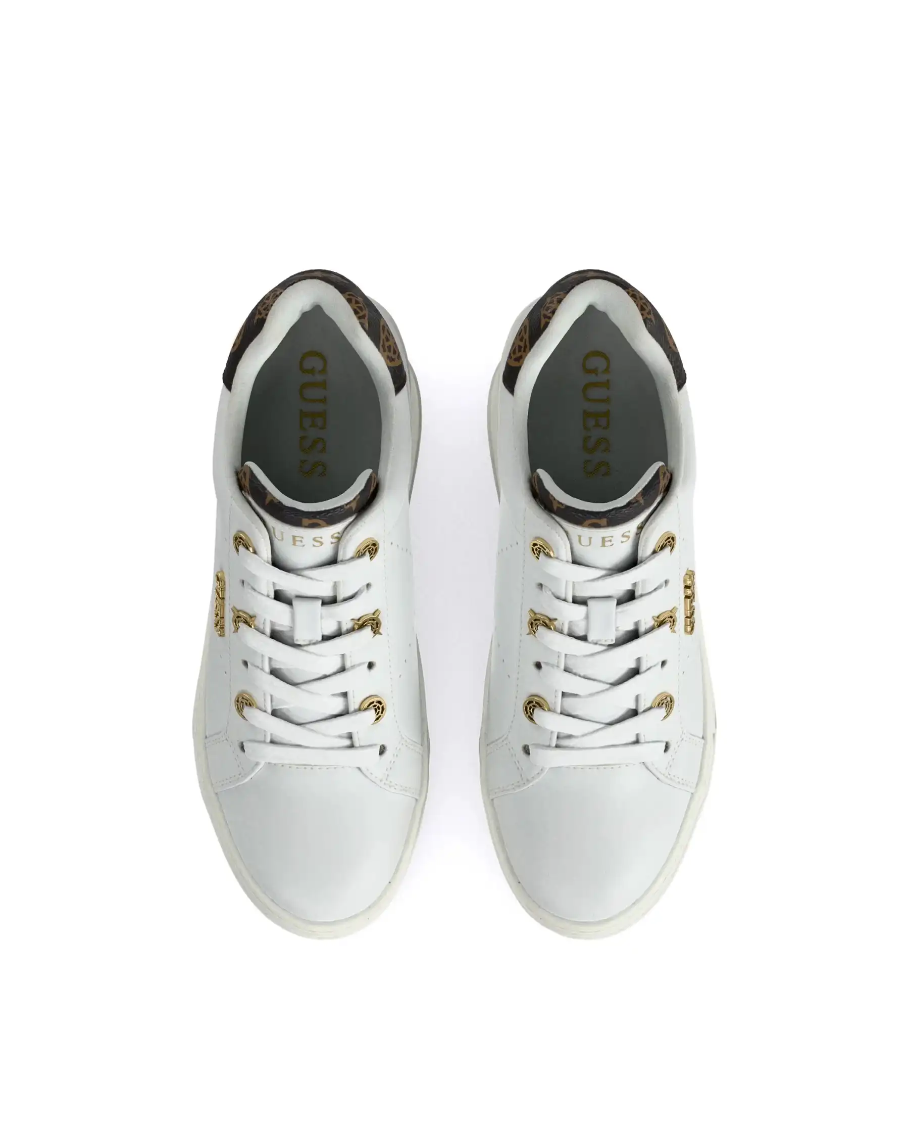 GUESS SNEAKERS ALTE ROAZY BIANCO