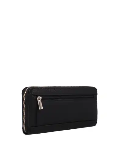 GUESS PORTAFOGLIO LAUREL II SLG LARGE NERO