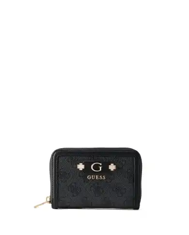 GUESS PORTAFOGLIO LINDSEY SLG MEDIUM NERO
