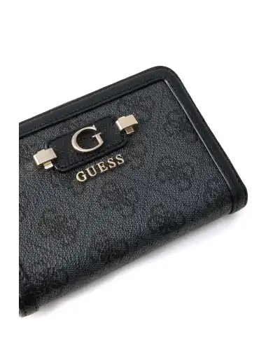 GUESS PORTAFOGLIO LINDSEY SLG MEDIUM NERO