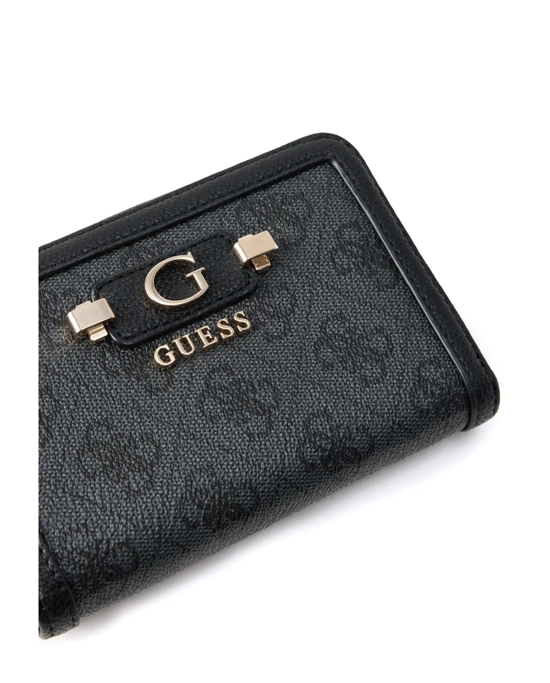 GUESS PORTAFOGLIO LINDSEY SLG MEDIUM NERO