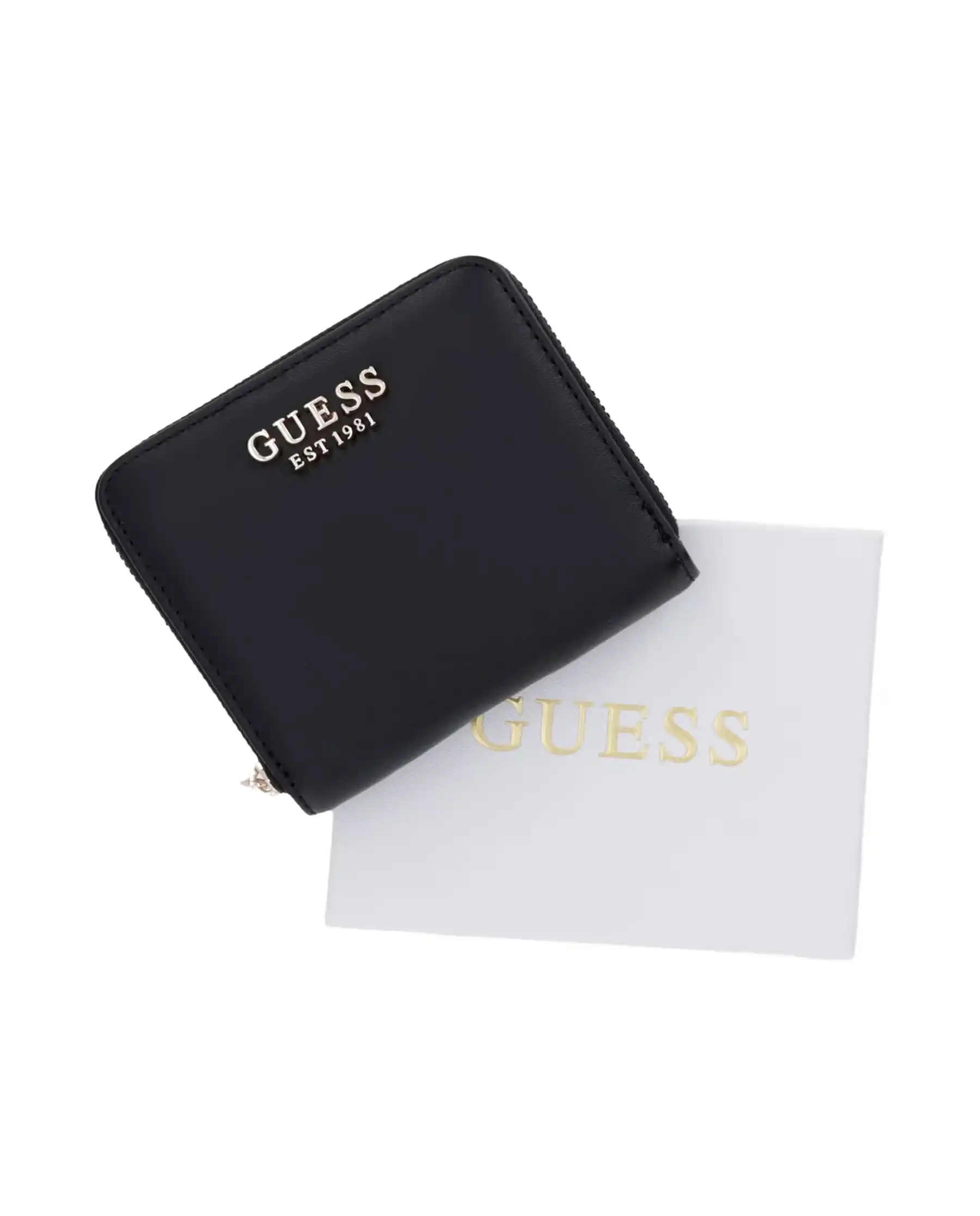 GUESS PORTAFOGLIO COLEEN SLG SMALL NERO