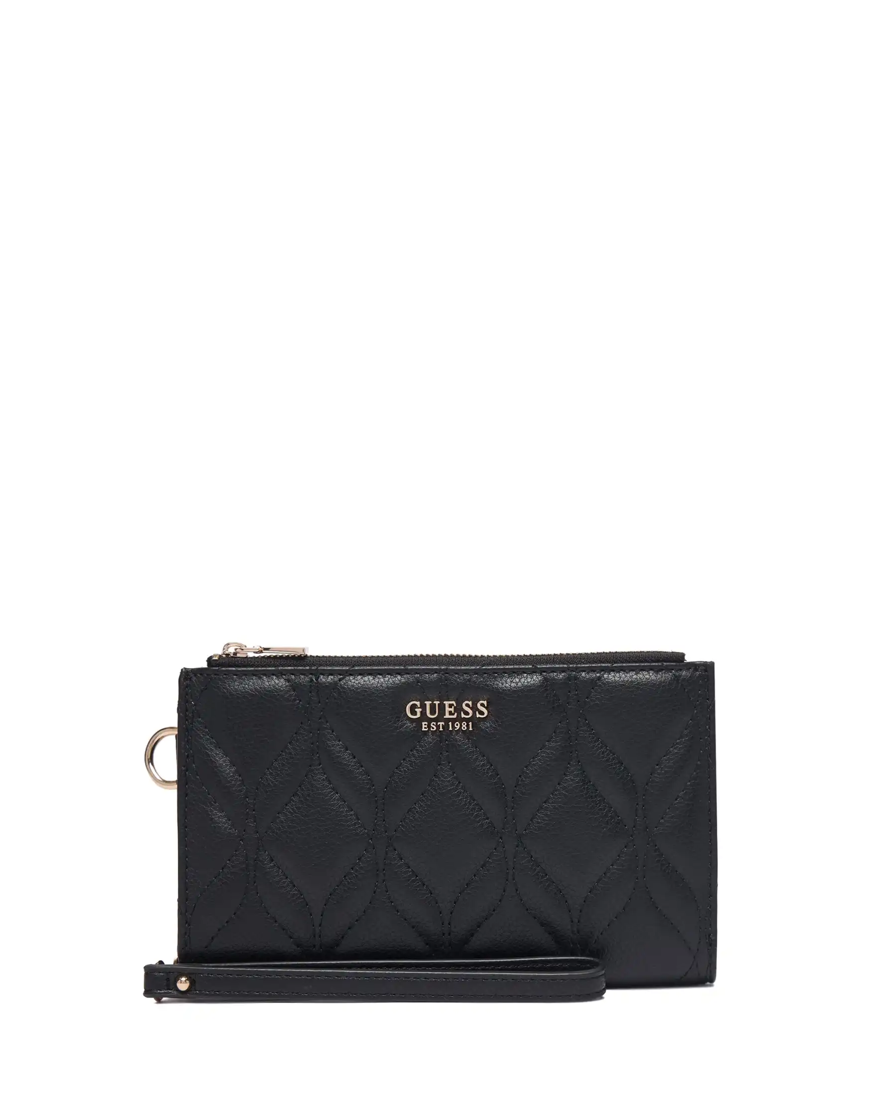 GUESS PORTAFOGLIO MAXINE SLG DOUBLE ZIP NERO