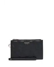 GUESS PORTAFOGLIO MAXINE SLG DOUBLE ZIP NERO