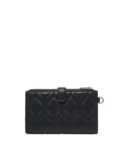 GUESS PORTAFOGLIO MAXINE SLG DOUBLE ZIP NERO