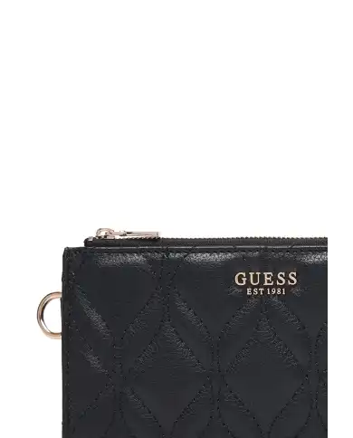 GUESS PORTAFOGLIO MAXINE SLG DOUBLE ZIP NERO