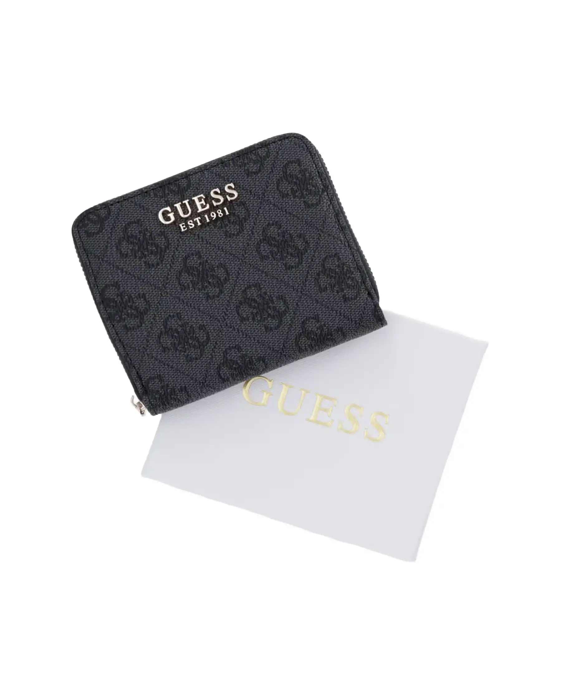 GUESS PORTAFOGLIO COLEEN LOGO SMALL NERO