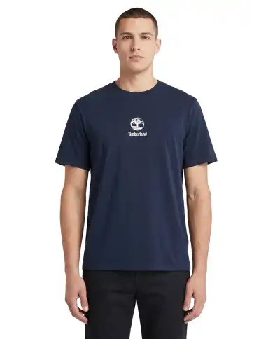 TIMBERLAND T-SHIRT STACK LOGO BLU