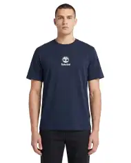 TIMBERLAND T-SHIRT STACK LOGO BLU