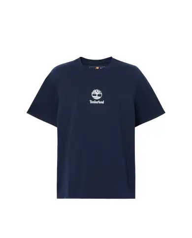 TIMBERLAND T-SHIRT STACK LOGO BLU