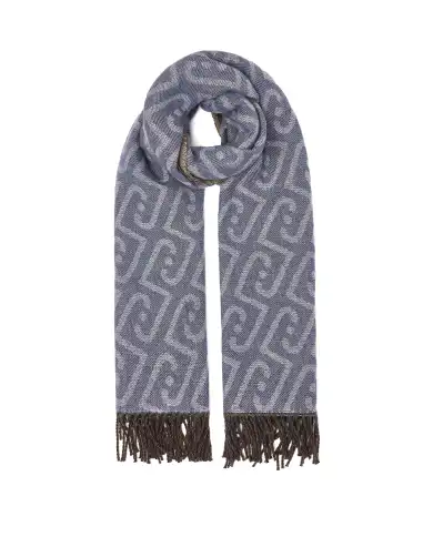 LIU JO STOLA DOUBLE NEW LOGO CHAIN BLU DENIM