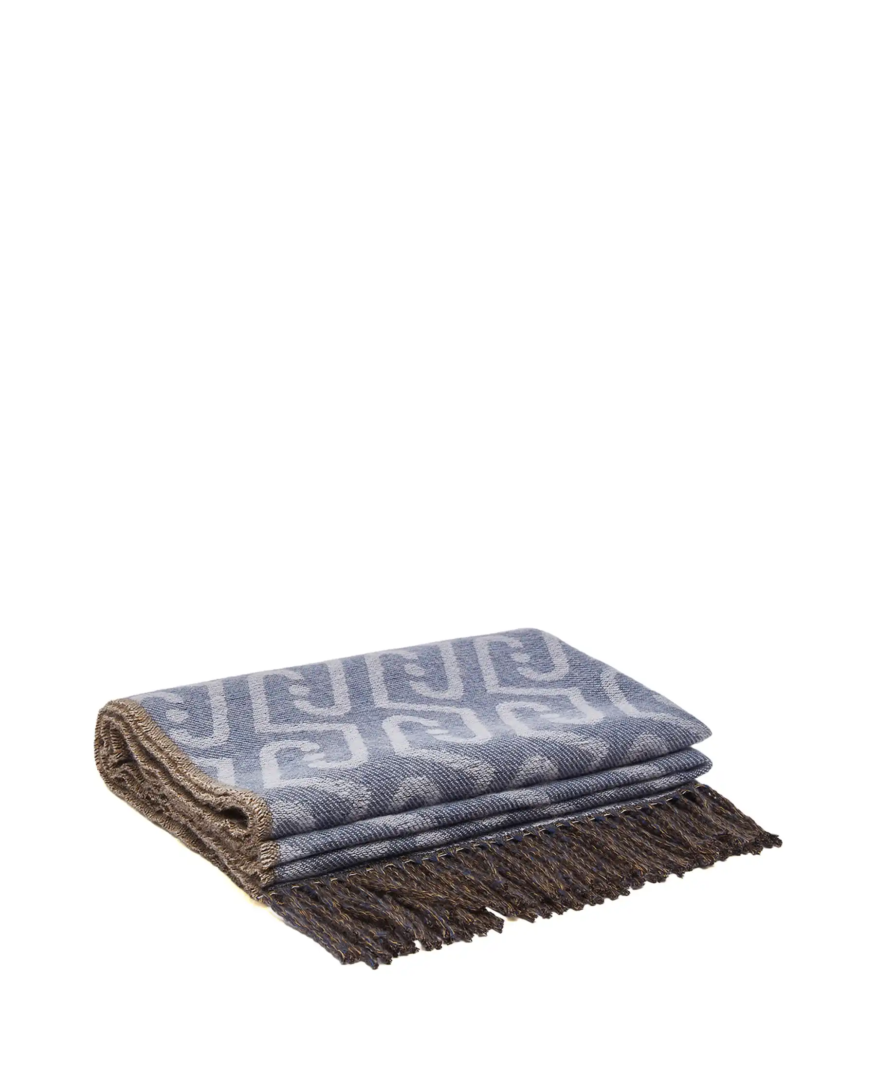 LIU JO STOLA DOUBLE NEW LOGO CHAIN BLU DENIM