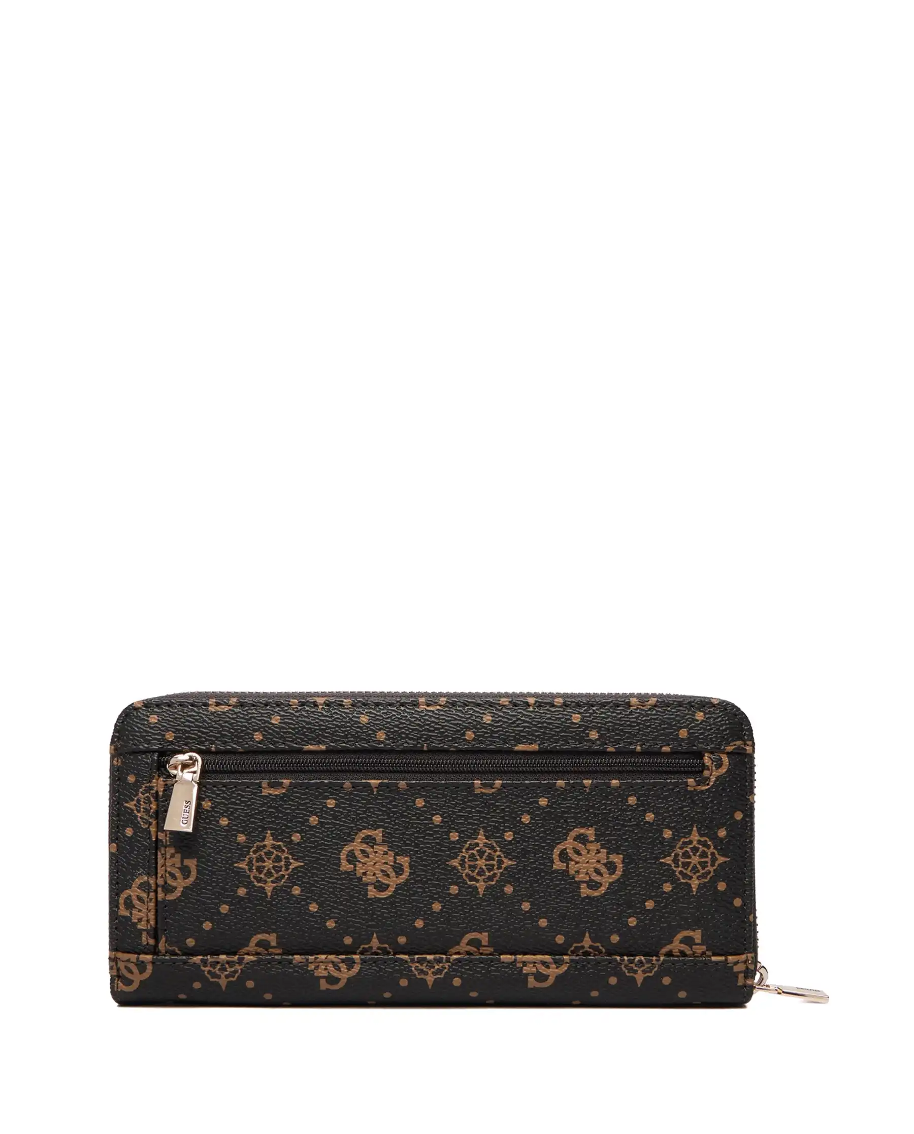 GUESS PORTAFOGLIO EMELIE LOGO SLG LARGE MARRONE
