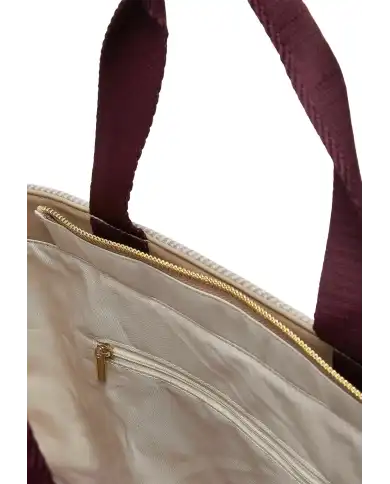 LIU JO BORSA TOTE IN CLOTH BEIGE