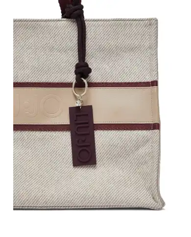 LIU JO BORSA TOTE IN CLOTH BEIGE