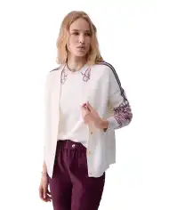 LIU JO CARDIGAN JACQUARD BIANCO