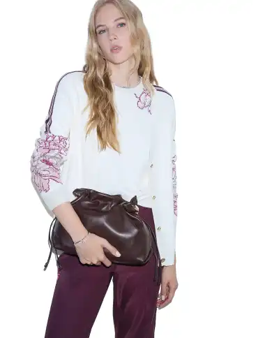 LIU JO CARDIGAN JACQUARD BIANCO