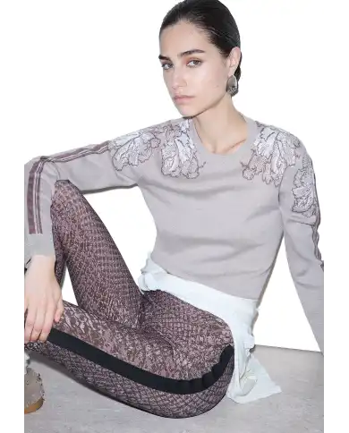 LIU JO MAGLIA JACQUARD GRIGIO