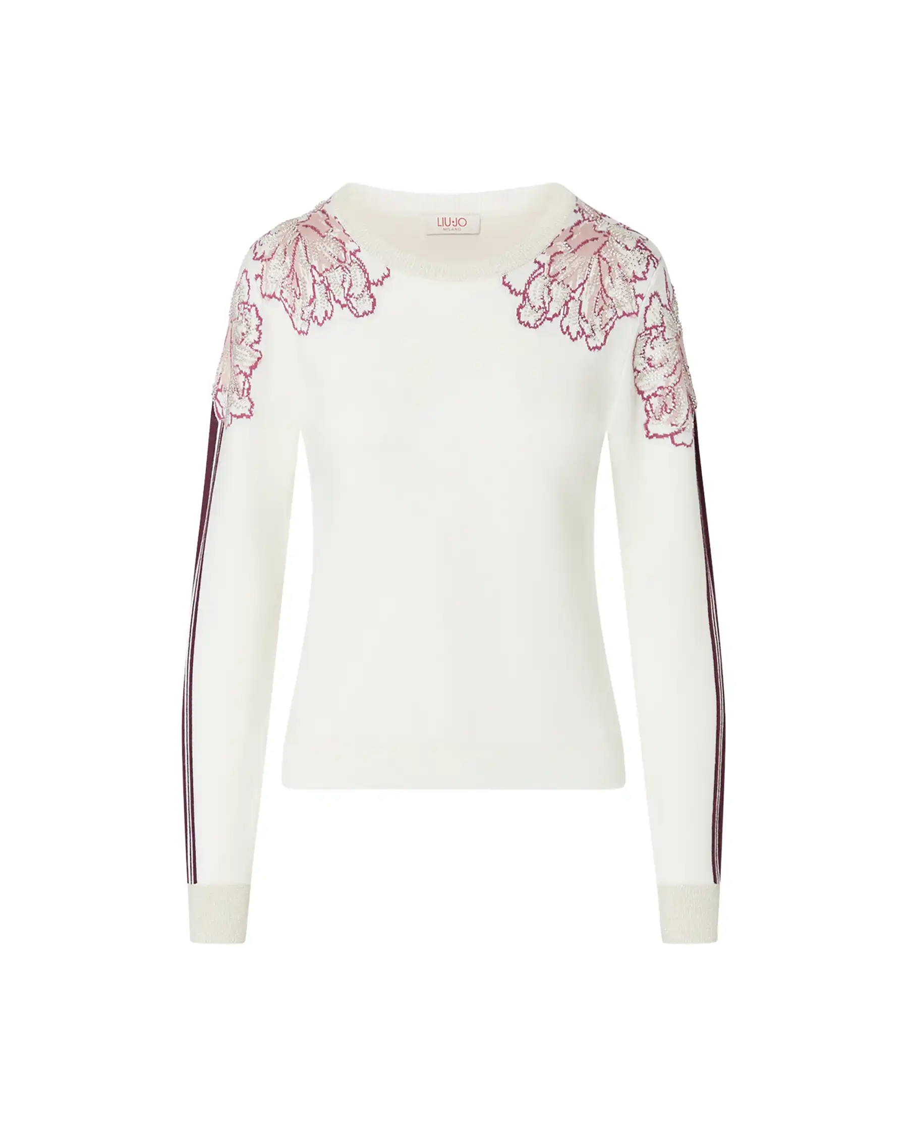 LIU JO MAGLIA JACQUARD BIANCO